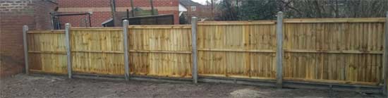 Completed run of fencing