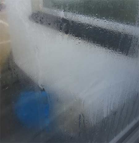 Condensation on external glazing