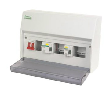 Consumer unit with 2 built in RCD's