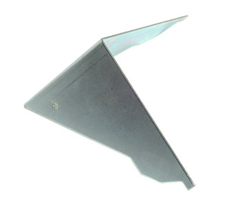 Metal guide for cutting coving mitre joints