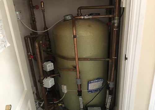Hot water tanks can use the cold water from a header tank to fill them