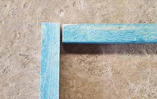 Butt joining two pieces of timber