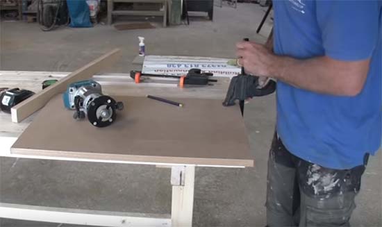 Clamp up first timber