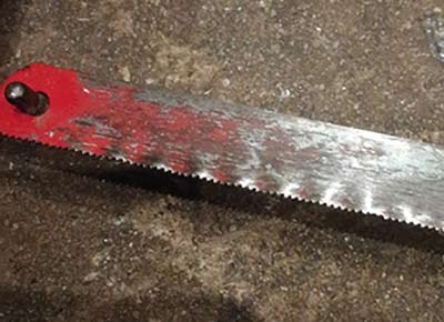 Fine toothed hacksaw blade