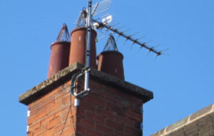 Open chimney pots may be allowing rainwater to enter your chimney