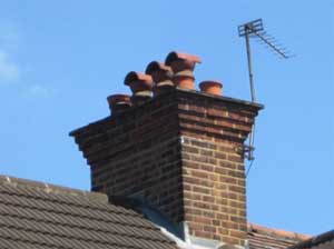 Keep chimney pots vented to prevent damp