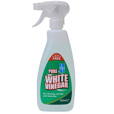 Remove limescale with distilled white vinegar