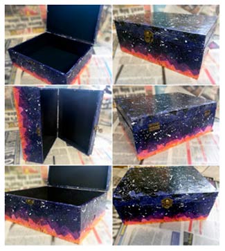 Finished decoupage box