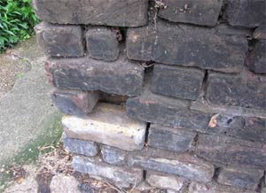 Missing or broken mortar can allow water into your wall, causing damp