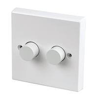 2 gang rotary twin dimmer switch