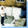 Polystyrene Applied to Pool Floor