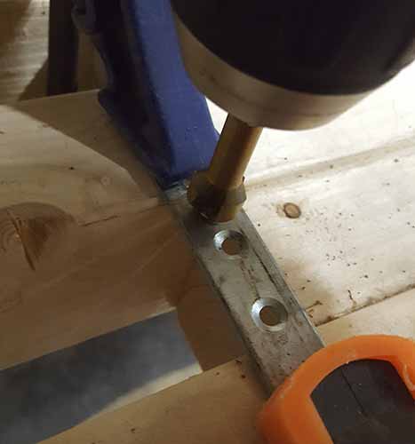 Drilling out countersink