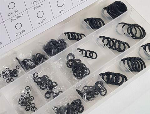Selection box of O-rings and seals