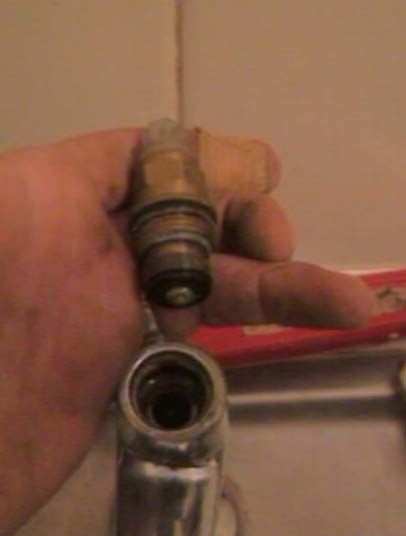Tap valve removed