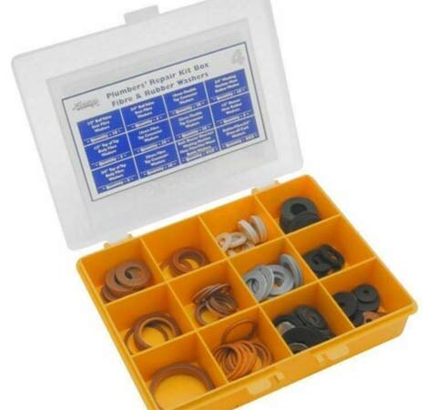 Selection box of washers and tap washers