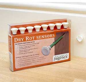 Insert Dry Rot sensor sticks into your wall to detect Dry Rot