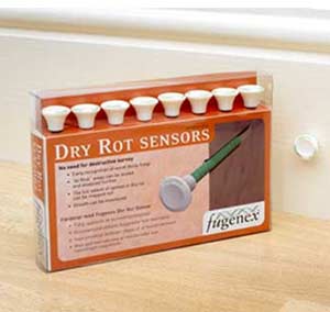 Insert Dry Rot sensor sticks into your wall to detect Dry Rot