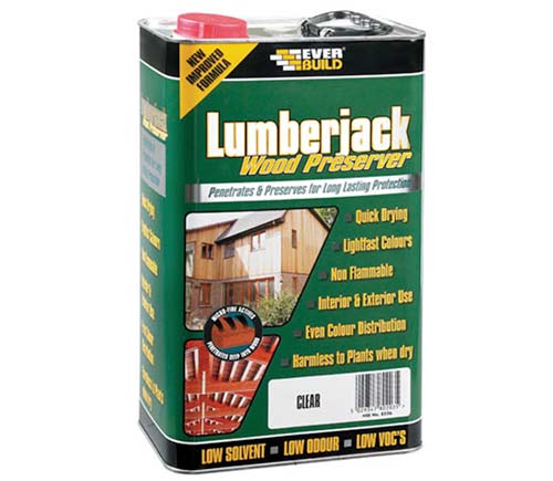 Everbuild Lumberjack wood preservative to prevent dry rot infestation