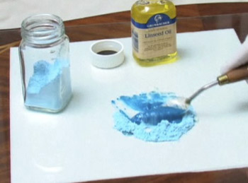 making paint by hand