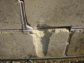 Damaged to walls and pointing can allow damp to penetrate