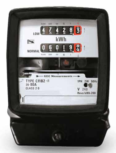 Economy 7 mechanical dial meter