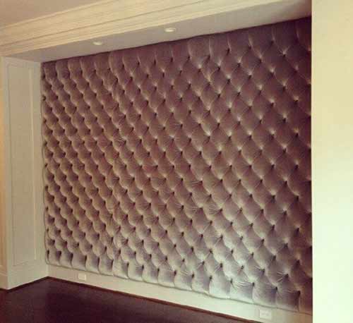 Headboard style wall covering