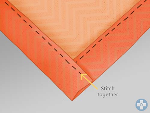 Stitch remaining edge