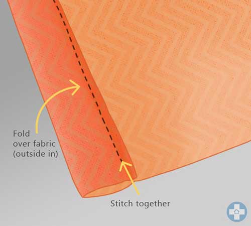 Stitching pocket in fabric