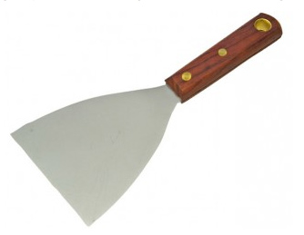 Wide decorators scraper or filling knife