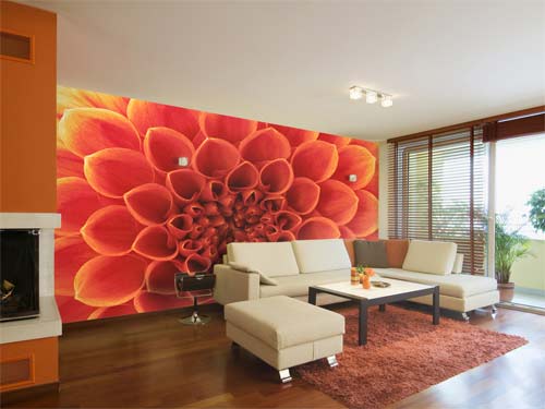 Bright wall mural