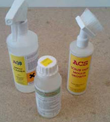 Use an anti-mould cleaner on the mould caused by your leak