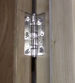 Fire Door rated hinge fitted to fire door