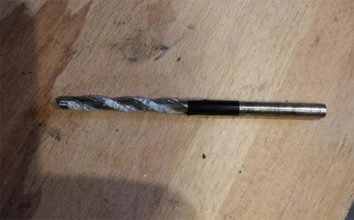 Depth marked on drill bit