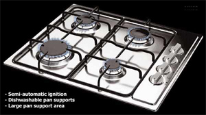 Stainless Steel Gas Hob