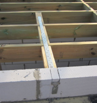 Joist strap or joist restraining bar