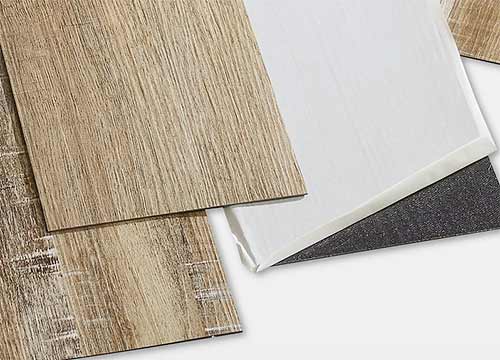 Adhesive backed laminate flooring