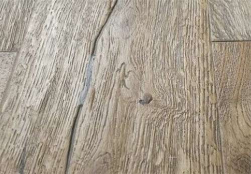 Textured finish laminate flooring