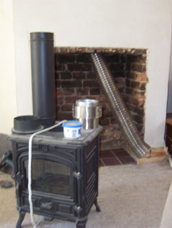 Flue liner all the way down