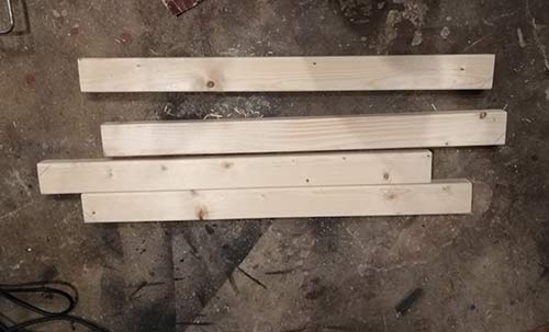 Workbench legs to cut to 775mm in length