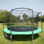 Trampoline with side netting