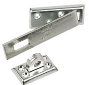 Hasp and staple