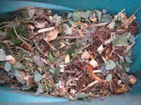 Finely chopped wood chips are easy to dispose of