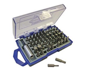 Faithfull 61 piece screwdriver bits and holder