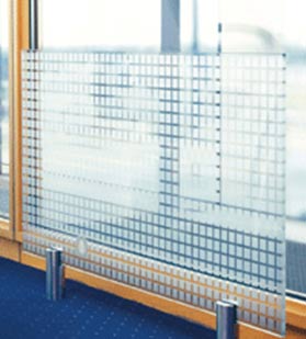 Glass radiator with custom printed design