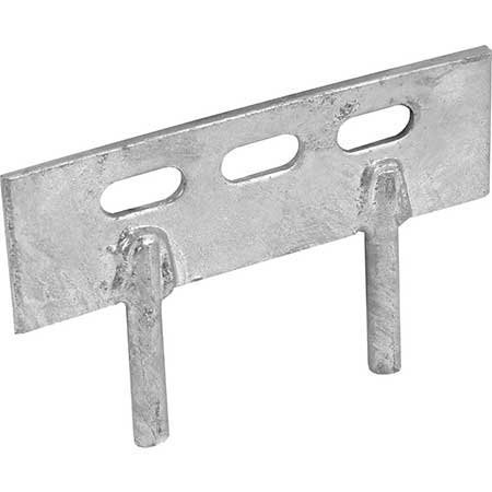 Galvanised 2 pin gravel board cleat