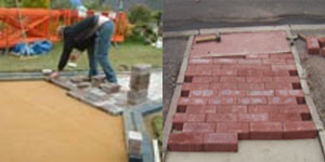 Laying Paving Bricks