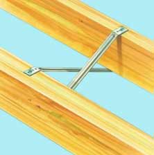 Herringbone joist struts