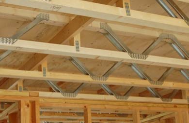 Open metal web joists