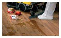 Water spilt on ordinary non waterproof laminate flooring