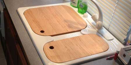 Sink top chopping board